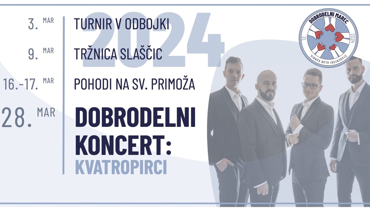 Dobrodelni koncert: Kvartopirci